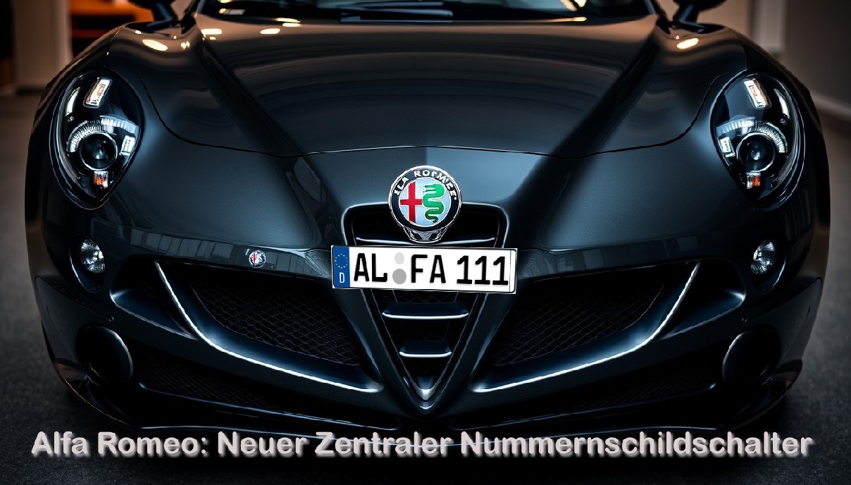 Alfa Romeo Neuer Zentraler Nummernschildschalter