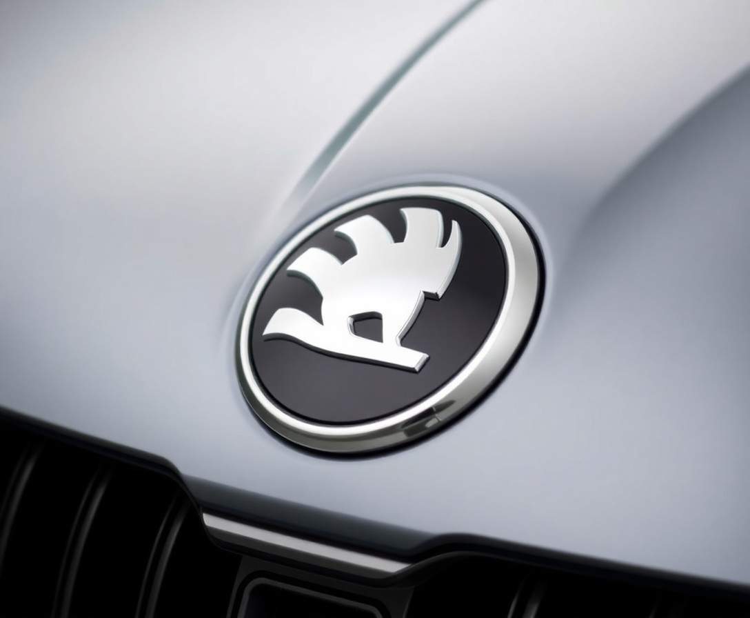 Das neue Skoda-Logo: Automarke mit Vogel Symbol