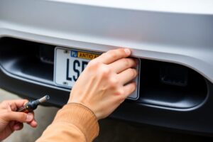 Nummernschilder sicher anbringen - schrauben, bohren oder klicken?