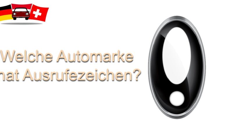 Welche Automarke hat Ausrufezeichen