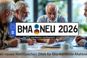 Neues KFZ-Kennzeichen BMA für Blankenfelde-Mahlow