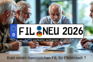 Neues KFZ Kennzeichen KFZ Kennzeichen FIL für Filderstadt