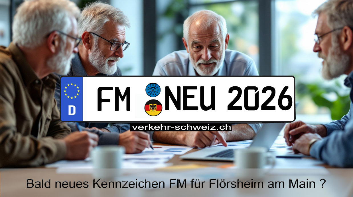 Neues KFZ Kennzeichen KFZ Kennzeichen FM für Flörsheim am Main