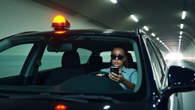 Blinklicht mit Mobilfunkanbindung ersetzt Warndreieck bei Autobahnunfaellen