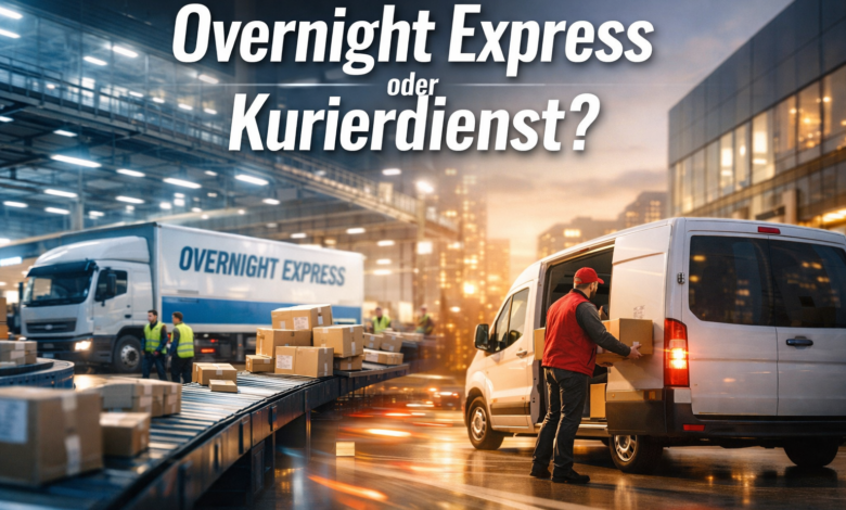 Overnight Express oder Kurierdienst